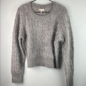 J. Crew Cashmere Gray Crewneck Sweater Size M